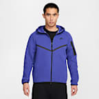 Chamarra Windrunner de tejido Fleece de cierre completo para hombre Nike Tech