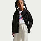 Dívčí kalhoty Nike Sportswear Studio Fleece s otevřeným lemem