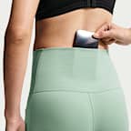 Shorts de ciclismo de maternidad Dri-FIT de tiro alto de 20 cm con bolsillos para mujer Nike (M) One