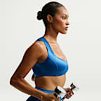 Bra con scollo arrotondato aperto NikeSKIMS Satin Shine – Donna