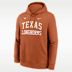 Texas Primetime Arched Club Men's Nike College Pullover Hoodie