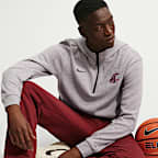 Sudadera con gorro de entrenador de básquetbol para hombre Washington State Cougars Nike NCAA