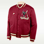 Alabama Legacy Men's Nike College Full-Snap Bomber Jacket