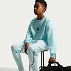 Joggers de futbol Nike para niños talla grande Erling Haaland de tejido Club Fleece