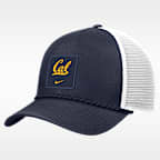 Gorra de rejilla universitaria Nike ajustable para hombre Cal Sideline Rope