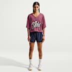 Playera de manga corta Dri-FIT oversized para mujer Nike One