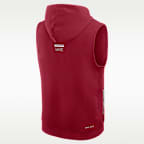 Stanford Sideline Men's Nike Dri-FIT College Sleeveless Pullover Hoodie