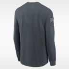 Playera Nike de manga larga de la NFL para niños talla grande New England Patriots Salute to Service