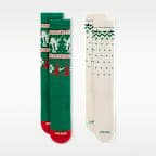 Calcetines largos Nike Everyday Plus Cushioned Winter Wonderland (2 pares)