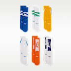 Calcetines largos con amortiguación para niños Nike Everyday (6 pares)