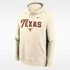 Sudadera con gorro sin cierre universitaria Nike para hombre Texas Primetime Club