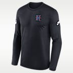 Houston Texans Alt Legend Small Logo Men's Nike Dri-FIT NFL Long-Sleeve T-Shirt