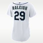 Jersey Nike de la MLB Replica para mujer de Cal Raleigh de los Seattle Mariners
