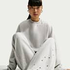 Nike Studio Fleece Medium Weight Women's Mid-Rise Wide-Leg Trousers