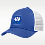 Gorra de rejilla universitaria Nike ajustable para hombre BYU Sideline Rope