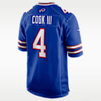 James Cook III Buffalo Bills Men's Nike NFL Game Jersey