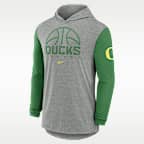 Oregon Basketball Men's Nike Dri-FIT College Long-Sleeve Hooded T-Shirt
