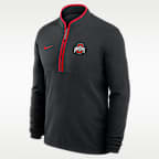 Ohio State Victory Men's Nike Dri-FIT College 1/2-Zip Long-Sleeve Top
