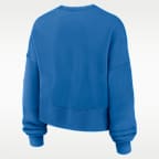 Sudadera de cuello redondo sin cierre Nike de la NFL oversized para mujer Detroit Lions Rewind Phoenix