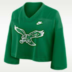 Philadelphia Eagles Rewind Fashion Women's Nike Dri-FIT NFL Cropped Jersey