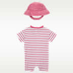 Nike Baby Short Sleeve Romper with Bucket Hat