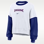 Sudadera de cuello redondo sin cierre Nike para mujer Dominican Republic National Baseball Team 2026 World Baseball Classic