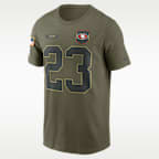 Christian McCaffrey San Francisco 49ers Salute To Service Men’s Nike NFL T-Shirt