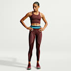 Canotta corta con bra a sostegno medio Nike Tempo – Donna