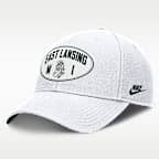 Gorra universitaria Nike Dri-FIT ajustable y con estructura A-Frame para hombre Michigan State Legacy Letter & Location Rise