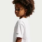 Nike Little Kids' Swoosh Sparkle Boxy T-Shirt