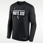 Playera de manga larga Nike Dri-FIT de la MLB para hombre Chicago White Sox Authentic Collection Team Issue