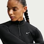 Nike One Fitted Dri-FIT-Midlayer mit Viertelreißverschluss für Damen