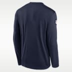 Playera de manga larga Nike Dri-FIT de la NFL para hombre New York Giants Alt Legend Small Logo