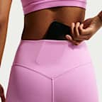 Leggings de cintura alta sin costura delantera de 7/8 para mujer Nike Universa