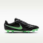 Tacos de fútbol de corte low Nike Tiempo Ligera Pro para terreno firme