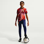 Norway Big Kids' Nike Dri-FIT Soccer Pre-Match Short-Sleeve Top