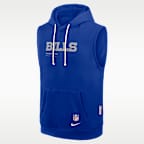 Buffalo Bills Sideline Men's Nike Dri-FIT NFL Sleeveless Pullover Hoodie