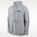 Seattle Seahawks Rivalries Collection Sideline Anorak Men's Nike NFL 1/2-Zip Hooded Jacket