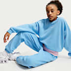 Pants holgados para niña Nike Sportswear Studio Fleece
