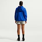 Chelsea FC Phoenix Fleece Nike Soccer ekstra stor hettejakke med hel glidelås til dame