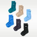 Calcetas Dri-FIT Elevated Everyday para niños (6 pares) Nike