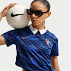 Jersey de fútbol Nike Dri-FIT replica de FFF local 2026 Stadium para mujer
