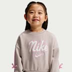 Ensemble deux pièces Juxta-Girl à rayures et nœud Nike pour tout-petit