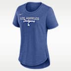 Los Angeles Dodgers Arched Team Name Women's Nike MLB T-Shirt