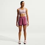 Nike One Pantalón corto de 8 cm con talle alto y diseño 2 en 1 Dri-FIT - Mujer