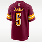 Jayden Daniels Washington Commanders Men's Nike NFL Game Football Jersey