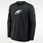 Playera de manga larga Nike Therma-FIT de la NFL para hombre Philadelphia Eagles Sideline Coaches