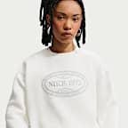 Γυναικείο φούτερ σε φαρδιά γραμμή με crew λαιμόκοψη Nike Sportswear Phoenix Fleece