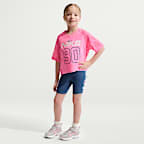 Conjunto de dos piezas de shorts de ciclismo Dri-FIT Easy Breezy para niños talla pequeña Nike