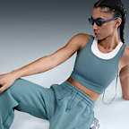 Pants de entrenamiento oversized de tiro alto para mujer Nike Sportswear Phoenix Fleece